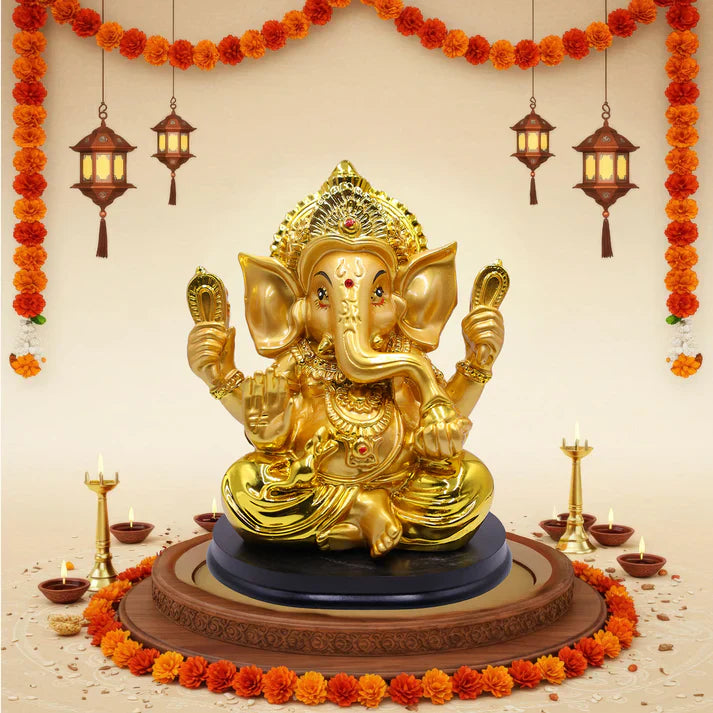 Golden Ganesh Big Size